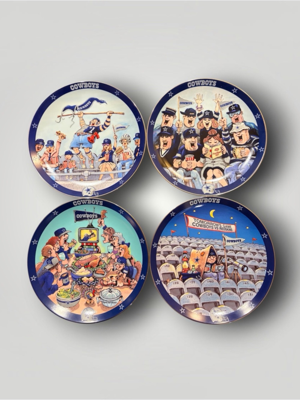 Dallas Cowboys Collector Plates By Gary Patterson